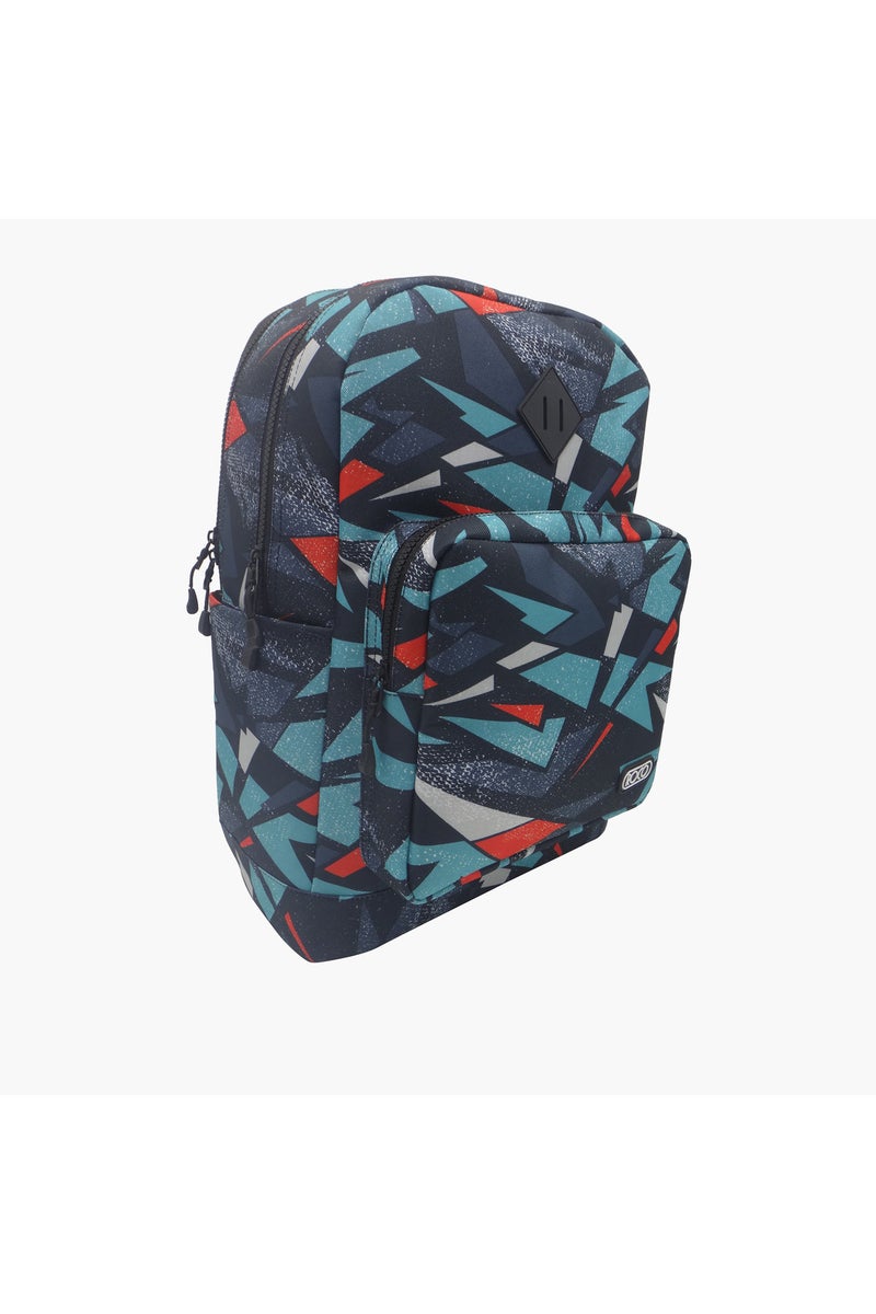 ROCO Printed Backpack with Adjustable Straps and Pencil Case - 17 inches - Image 2
